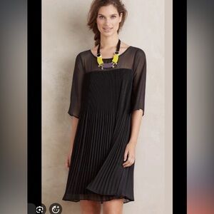 Anthropologie Maeve Edie Pleated Dress